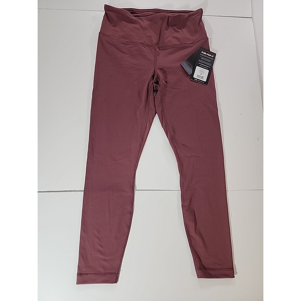 90 Degree by Reflex Powerflex Leggings Medium Rouge Blush High‎ Waist 25" Ankle
